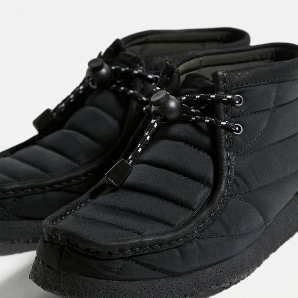 NEW IN BOX $170 Clarks Wallabee Black Quilted Boots main image 10